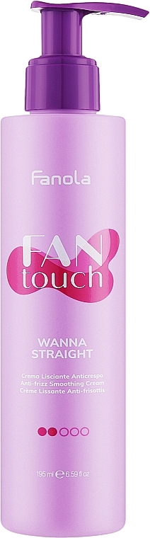 Разглаживающий крем для вьющихся волос - Fanola Fantouch Wanna Straight Anti-Frizz Smoothing Cream — фото N1