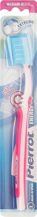 Зубная щетка "Энергия", средняя, розовая - Pierrot Energy