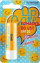 Парфумерія, косметика Бальзам для губ "Сонячна усмішка" - FlosLek Lip Care Sunny Smile SPF20 Lip Balm