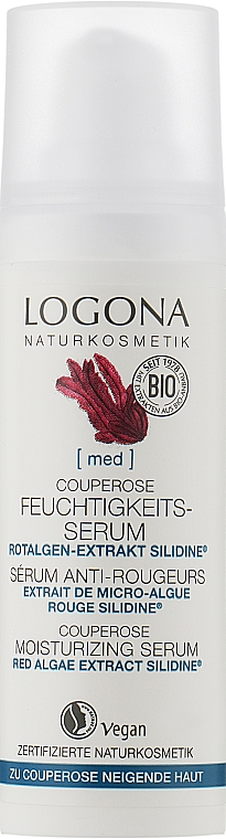 Біо-сироватка зволожувальна від куперозу - Logona Feuchtigkeits Serum Silidine — фото N1