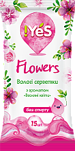Влажные салфетки с ароматом "Весенние цветы" - !YES — фото N1