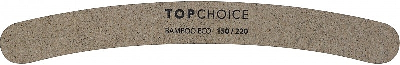 Пилочка для ногтей бамбуковая, изогнутая, 150/220, 78262 - Top Choice  — фото N1