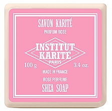 Набір - Institut Karite Shea Soap Trio Rose, Lavender and Cherry Blossom (soap/100g + soap/100g + soap/100g) — фото N2