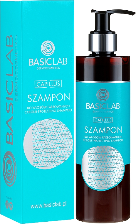 Шампунь для фарбованого волосся - BasicLab Dermocosmetics Capillus Colour Protecting Shampoo — фото N1