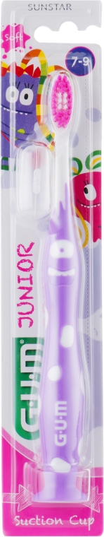 Зубна щітка "Junior Monster", фіолетова - G.U.M Toothbrush — фото N1