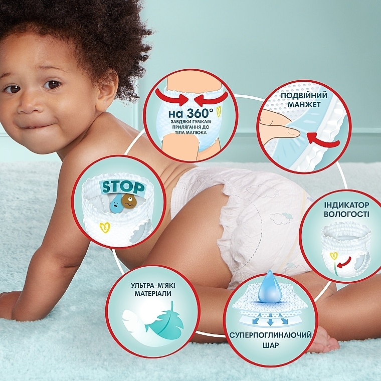 Підгузки-трусики Premium Care Pants, розмір 7, 17+ кг, 36 шт. - Pampers — фото N6