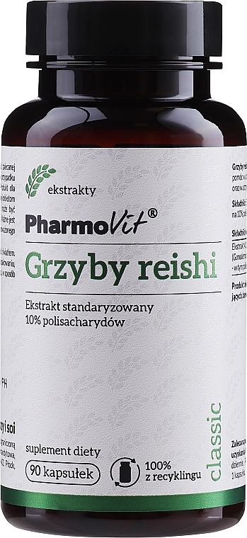 Диетическая добавка "Экстракт грибов Рейши" - PharmoVit Classic Grzyby Reishi Extract — фото N1