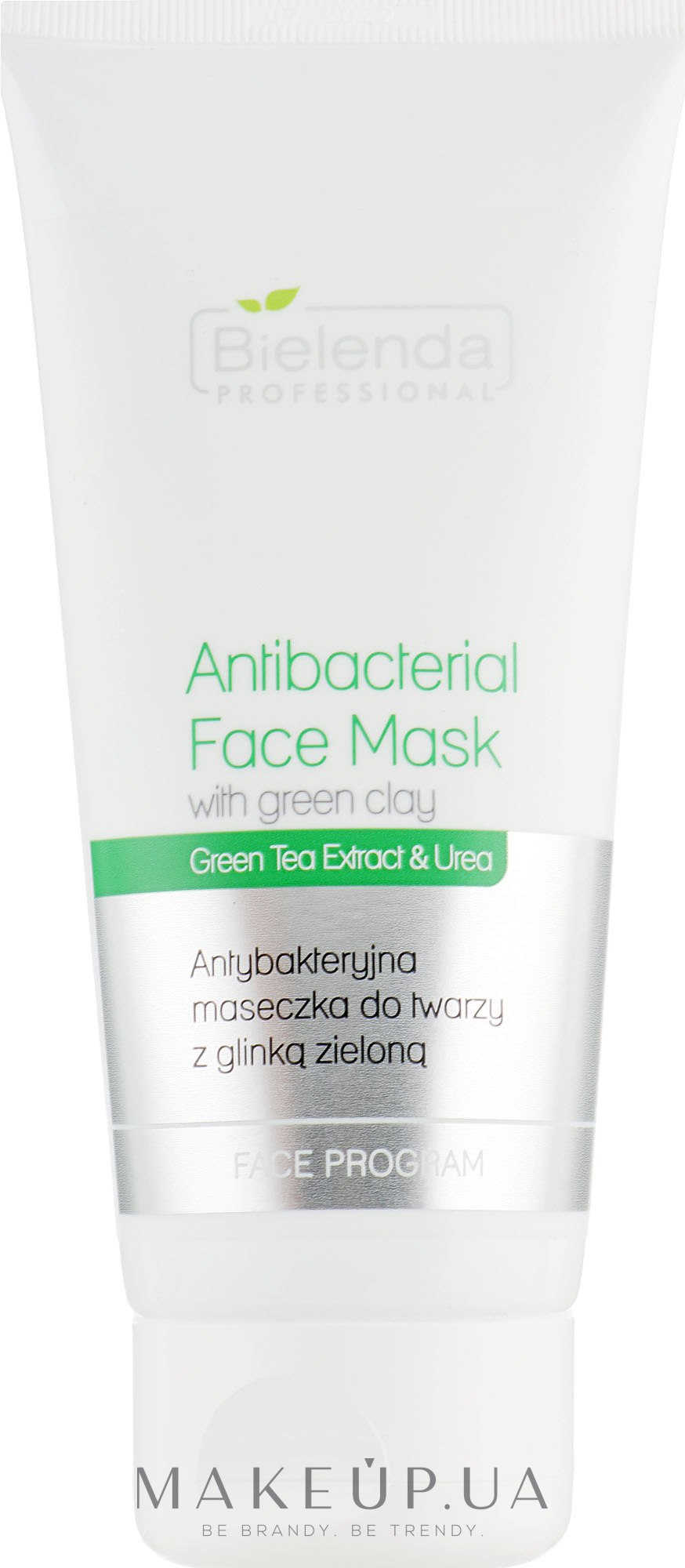 Антибактериальная маска для лица с зелёной глиной - Bielenda Professional Face Program Antibacterial Face Mask with Green Clay — фото 150g