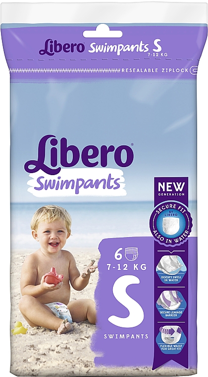 Підгузки-трусики Swimpants small (7-12 кг, 6 шт.) - Libero