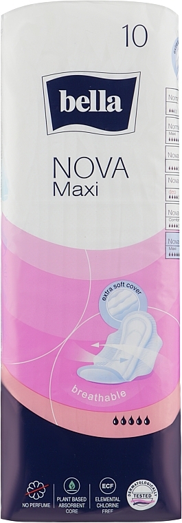 Гігієнічні прокладки Nova Maxi, 10 шт. - Bella — фото N1