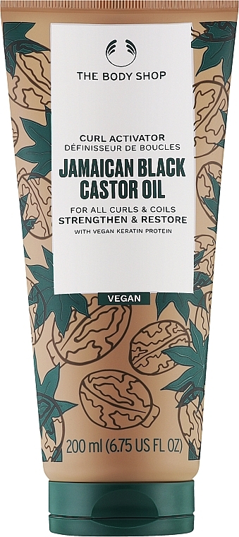 Активатор кудрей "Ямайское масло черной касторки" - The Body Shop Jamaican Black Castor Oil Curl Activator — фото N1