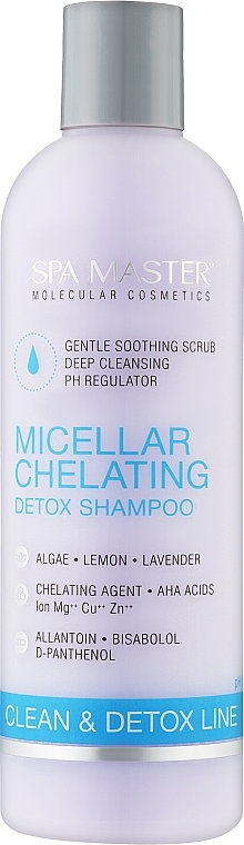 Міцелярний хелатувальний детокс-шампунь - Spa Master Micellar Chelating Detox Shmampoo — фото N1