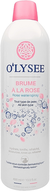 Увлажняющий спрей-мист для лица с ароматом розы - O'lysee Rose Waterspray — фото N1