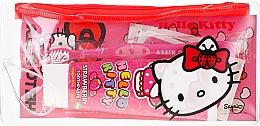 Духи, Парфюмерия, косметика Детский дорожный набор - VitalCare Hello Kitty Dental Travel Kit (teeth/brush + teeth/paste/75ml + 10 x plasters)