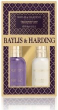 Духи, Парфюмерия, косметика Набор для тела - Baylis & Harding French Lavender & Cassis Treats Trio Gift Set (sh/gel/100ml + b/lot/100ml + soap/100g)