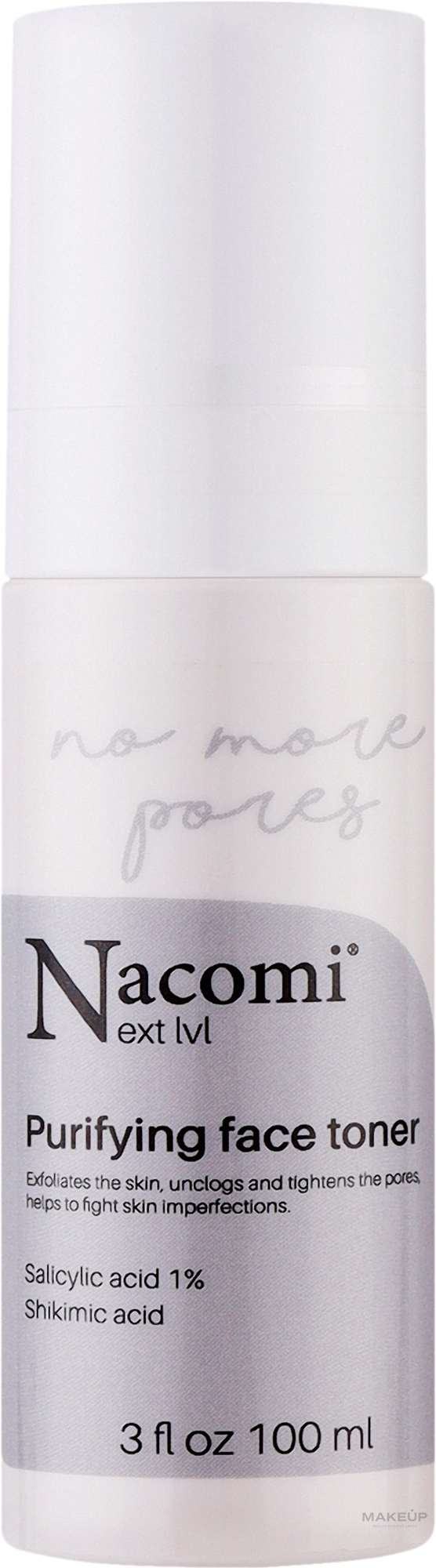 Тоник для очищения пор - Nacomi Next Level Purifying Face Toner — фото 100ml