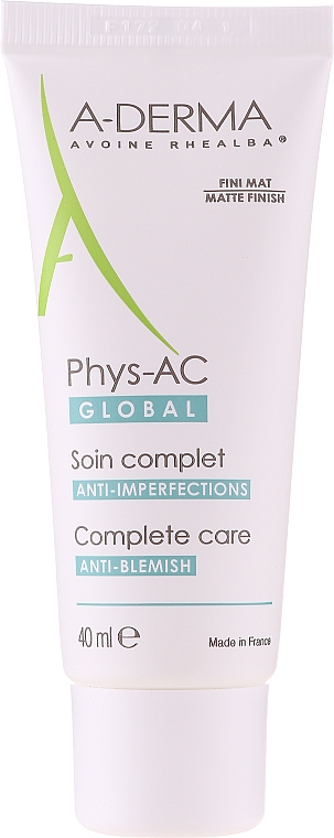 Крем для для проблемной кожи лица - A-Derma Phys-AC Global Severe Blemish Care — фото N3
