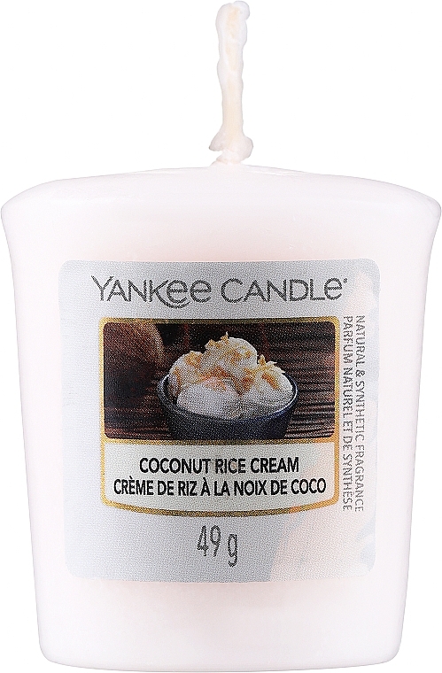 Ароматична свічка - Yankee Candle Coconut Rice Cream Votive Candle