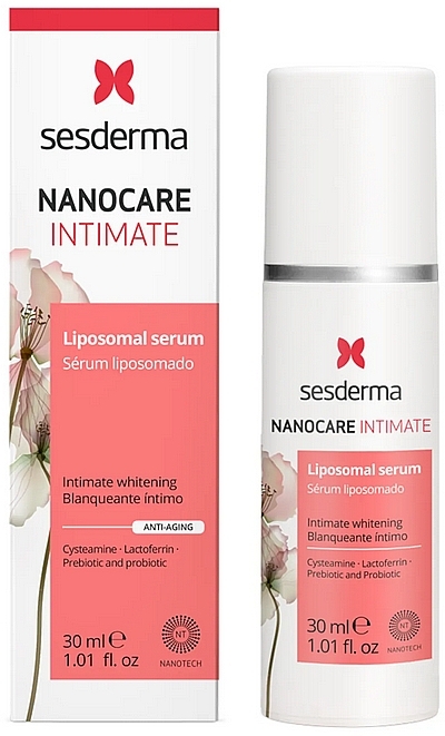 Відбілювальна сироватка для інтимної гігієни - Sesderma Nanocare Intimate Whitening Liposomal Serum — фото N1