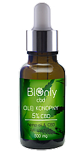 Конопляна олія CBD 5% - BIOnly — фото N1