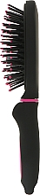Массажная овальная мини щетка для волос, розовая - Titania Softtouch — фото N3