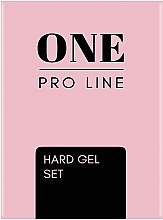 Набор гелей, 6 продуктов - One Pro Line Hard Gel Set — фото N2