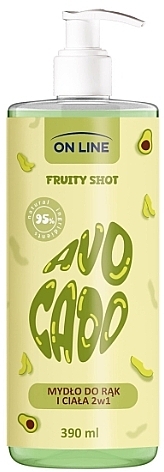 Рідке мило "Avocado" - On Line Fruity Shot Liquid Soap — фото N1