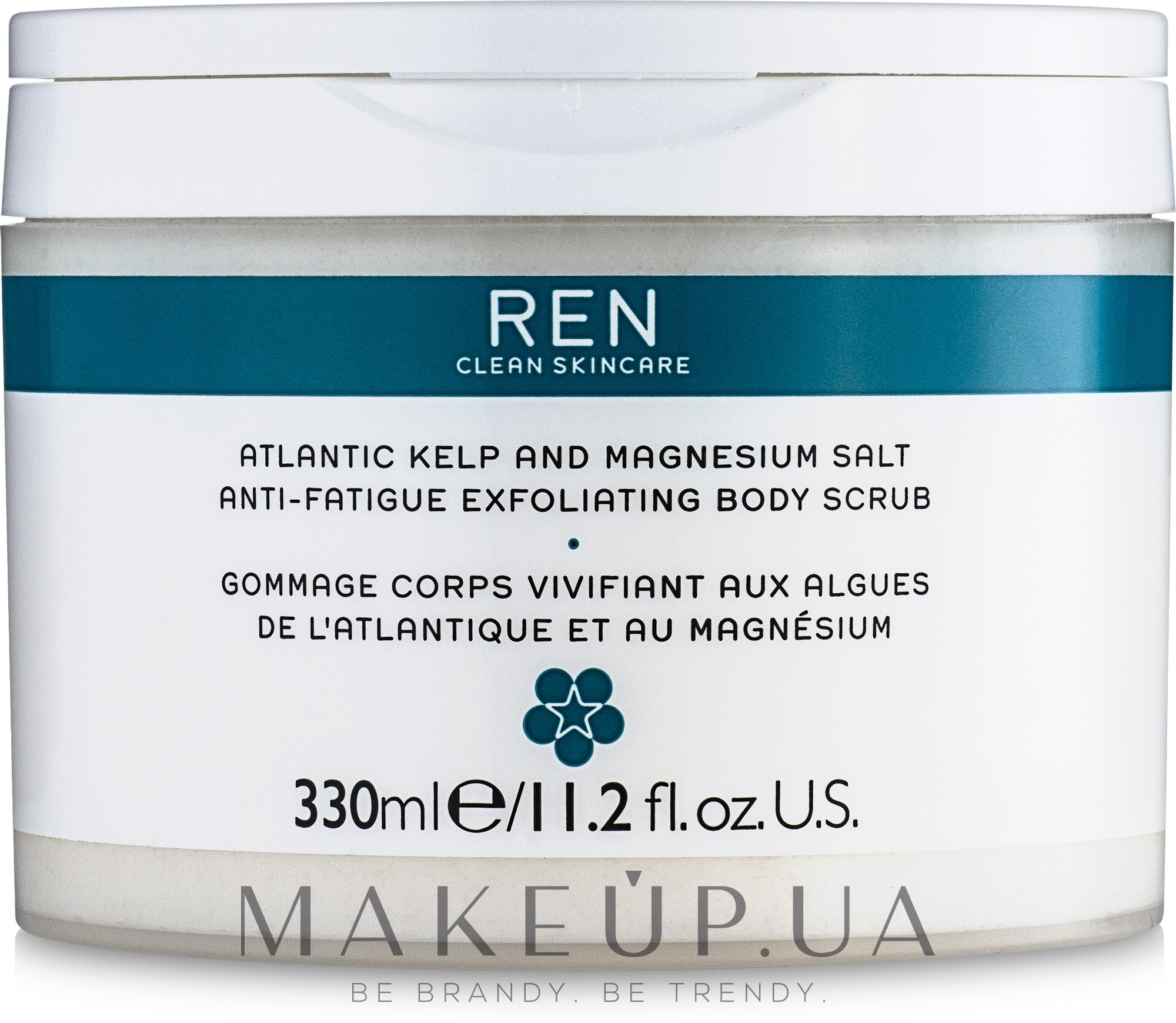 Сольовий скраб для тіла - Ren Atlantic Kelp And Magnesium Salt Anti-Fatigue Exfoliating Body Scrub — фото 330ml