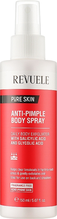 Спрей для тела против прыщей - Revuele Pure Skin Anti-Pimple Body Spray — фото N1