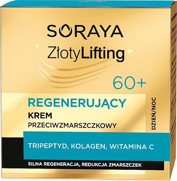 Лифтинг-регенерирующий крем против морщин 60+ - Soraya Zloty Lifting  — фото N2