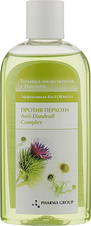 Шампунь против перхоти для всех типов волос с экстрактом корня лопуха и ромашки - Pharma Group Laboratories Matricaria Chamomilla — фото N1