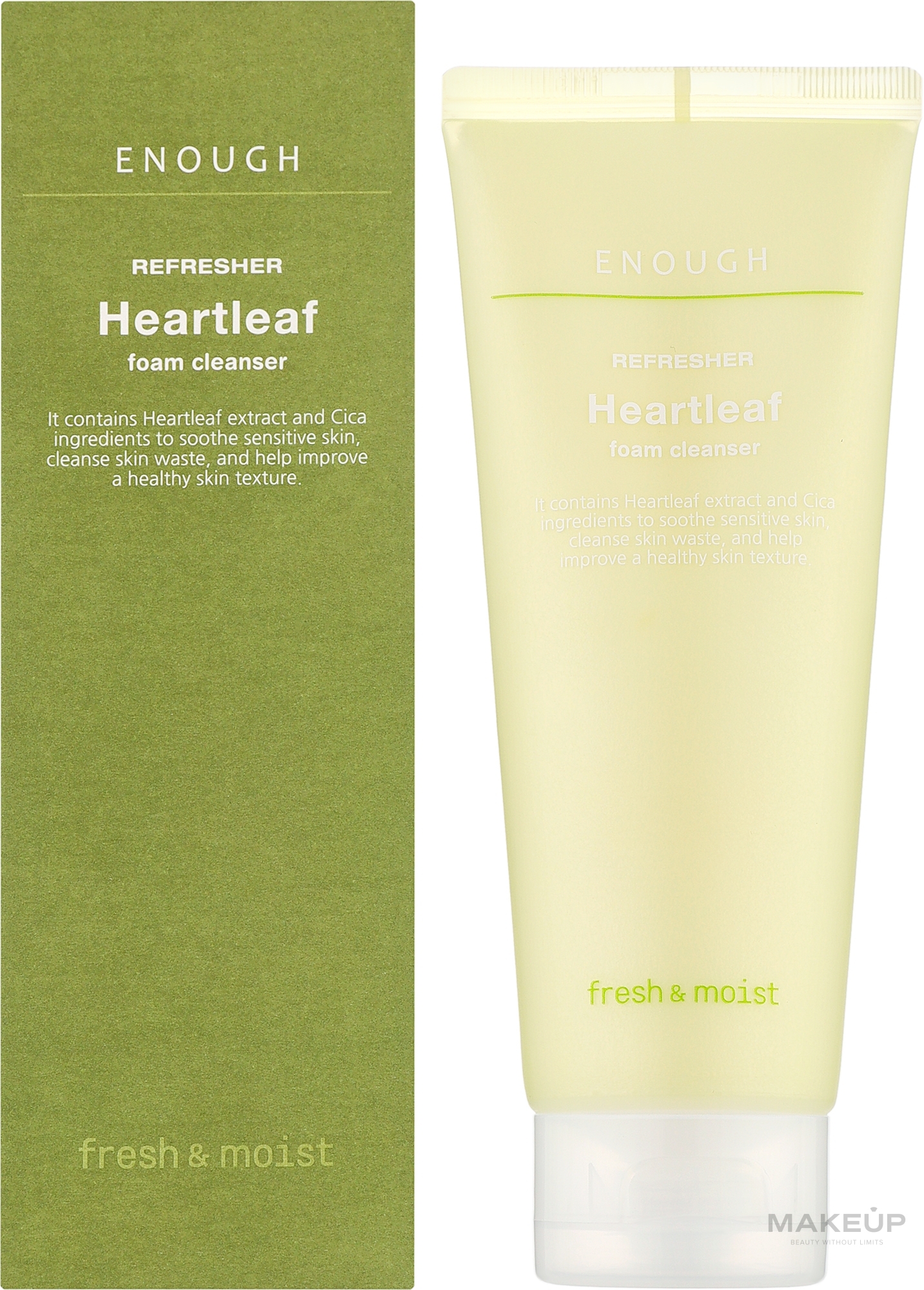 Пенка для умывания с экстрактом центеллы - Enough Refresher Heartleaf Foam Cleanser — фото 100ml