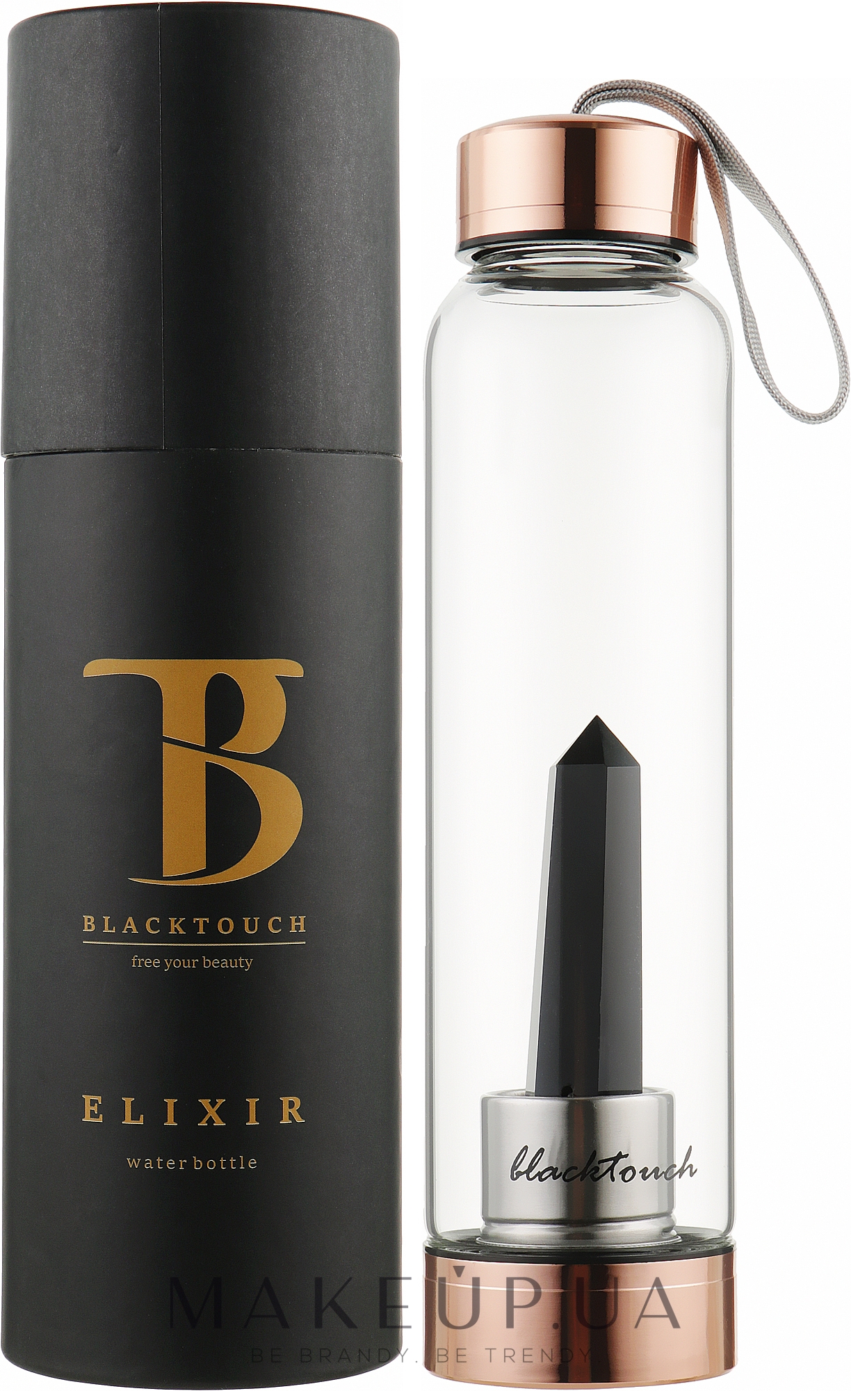 Бутылка для воды с кристаллом обсидиана - BlackTouch Elixir — фото 500ml