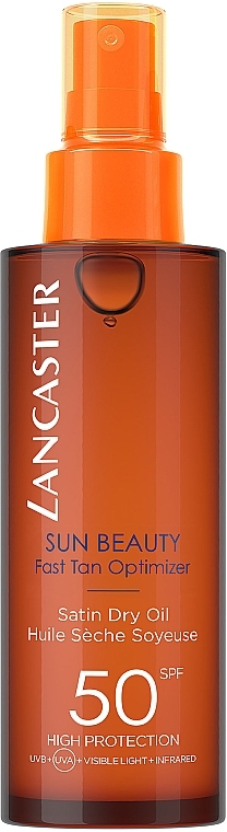 Шовковиста олія "Швидка засмага" SPF50 - Lancaster Sun Beauty Dry Oil Fast Tan SPF50 — фото N1
