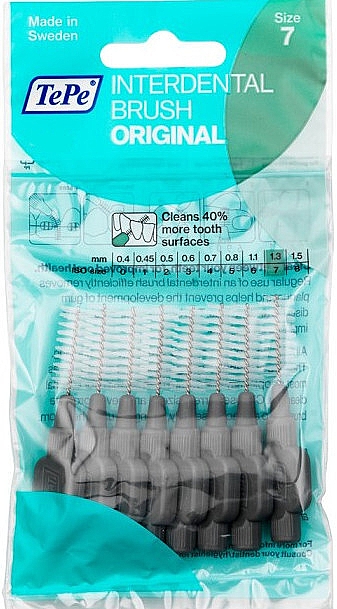 Набір міжзубних йоржиків "Original", 1.3 мм - TePe Interdental Brush Original — фото N1