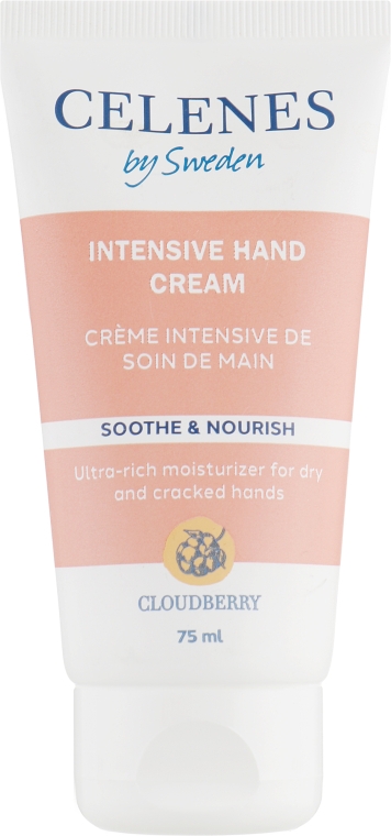 Інтенсивний крем для рук з морошкою для шкіри всіх типів  - Celenes Cloudberry Hand Cream-Intensive Care All Skin Types