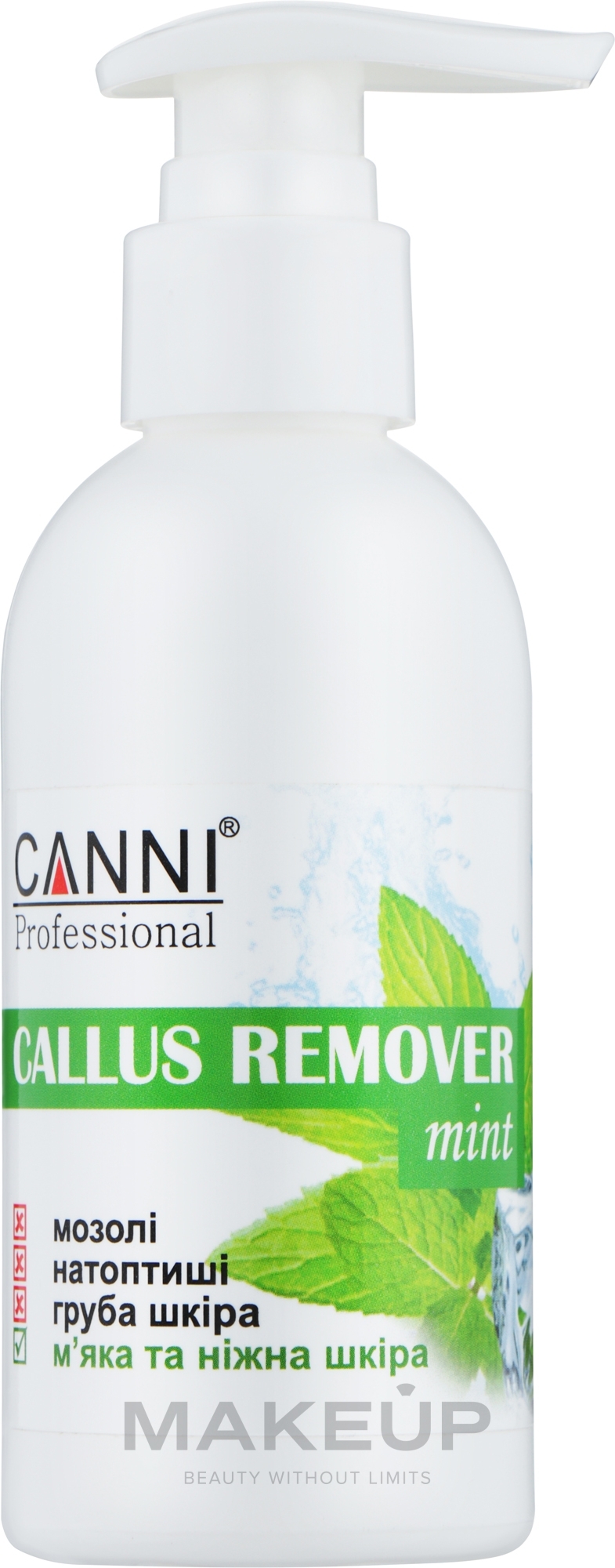 Препарат для удаления ороговевшей кожи и мозолей "Мята" - Canni Callus Remover Mint — фото 150ml
