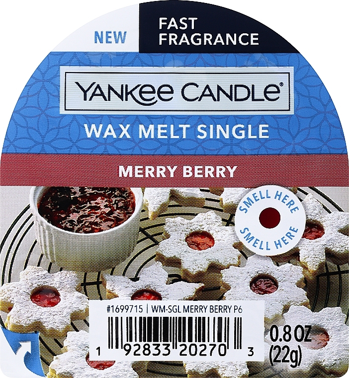 Ароматичний віск - Yankee Candle Merry Berry Wax Melts — фото N1