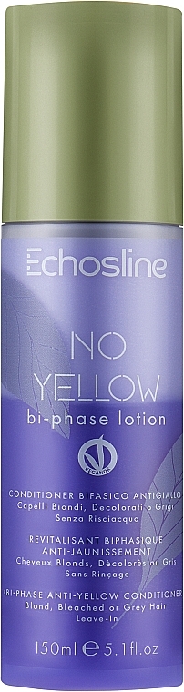 Кондиціонер проти жовтизни волосся - Echosline No Yellow Conditioner — фото N1