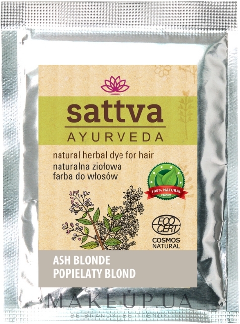 Фарба для волосся на основі хни - Sattva Henna — фото Ash Blonde