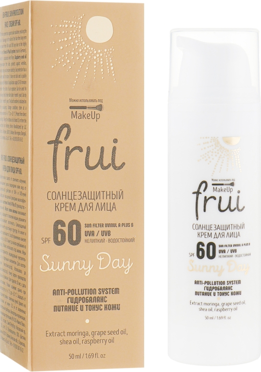 Солнцезащитный крем для лица - Frui Sunny Day Anti-Pollution System SPF 60