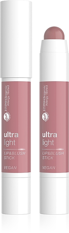 Помада и румяна в стике - Bell Hypoallergenic Ultra Light Lip & Blush Stick