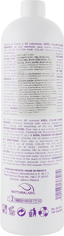 Окислитель 40Vol (12%) - Kuul Color System Peroxide 40Vol — фото N3