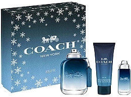 Парфумерія, косметика Coach Blue - Набір (edt/100ml + edt/15ml + sh/gel/100ml)