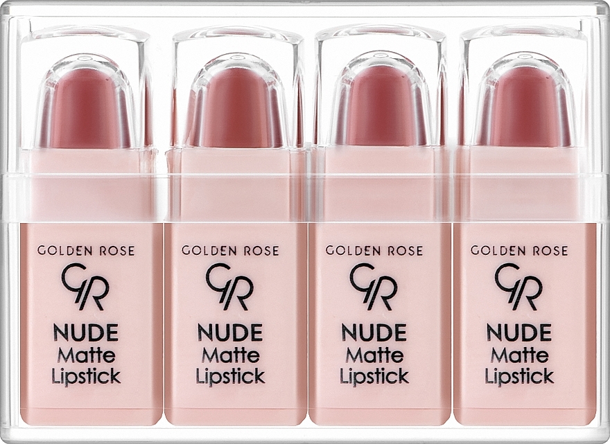 Набір помад для губ - Golden Rose Nude Matte Lipstick — фото N1