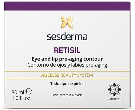 Крем для шкіри навколо очей і губ - SesDerma Laboratories Retisil Eye And Lip Cream — фото N3