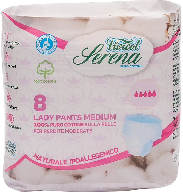 Абсорбувальні трусики для дорослих - Vivicot Serena Lady Pants Medium — фото N1