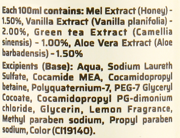 Натуральний трав'яний аюрведичний шампунь "Мед і ваніль" - Khadi Organique Hair Cleanser Honey & Vanilla — фото N5