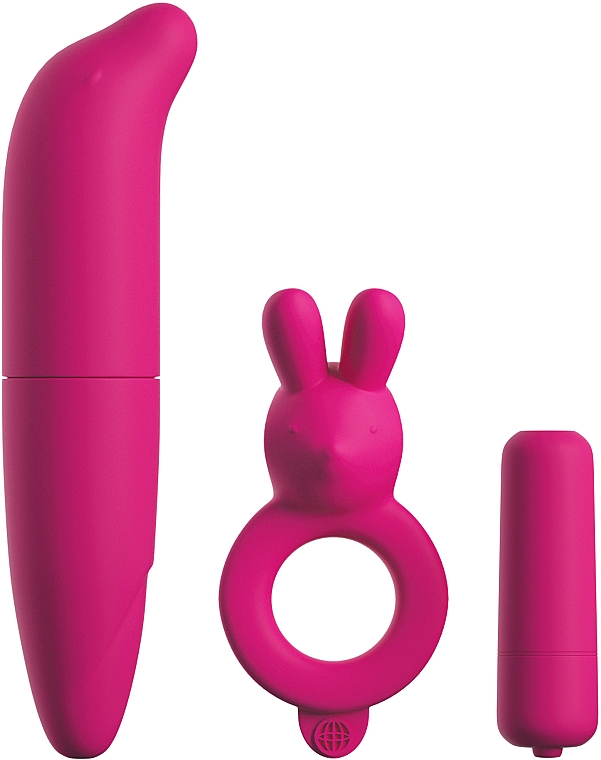 Вибрационный набор для пар, розовый - Classix Couples Vibrating Starter Kit Pink — фото N2