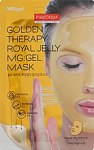 Гидрогелевая маска для лица с золотом - Purederm Golden Therapy Royal Jelly MG:Gel Mask — фото N1